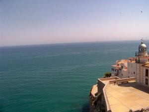 View of the Mediterranean Sea from el Castillo.